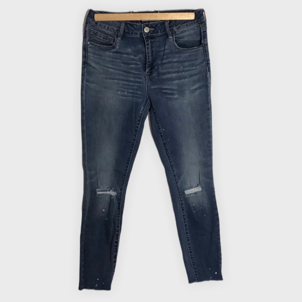 Pacsun mid rise skinniest splatter paint jeans